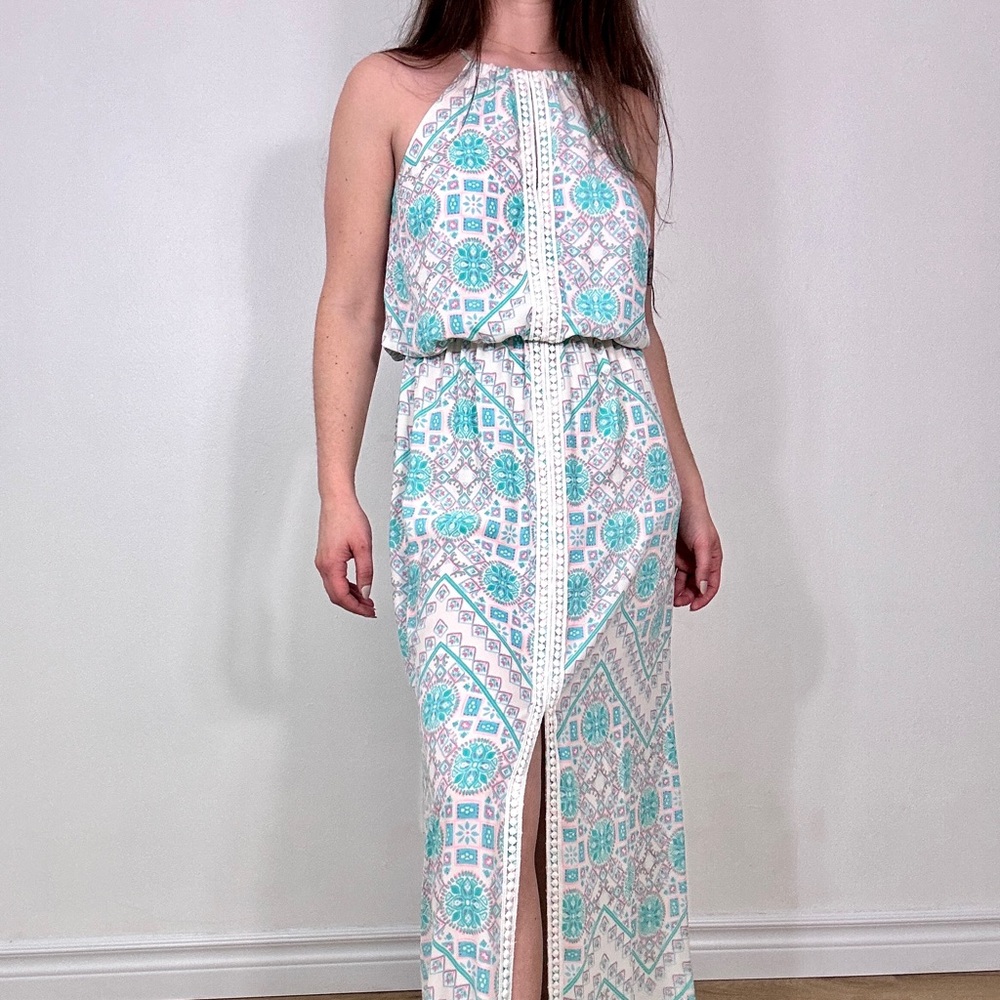 *Guess Pails Boho Maxi Strapless Dress